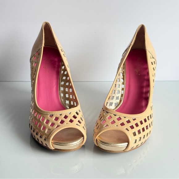 Lilly Pulitzer Resort Wedges Beige Size 8.5 M - Picture 2 of 12